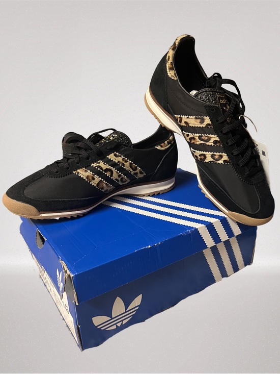 adidas Other - Adidas Originals Women’s Leopard Stripe Sneakers | Black/Tan | NWT